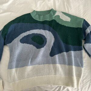 Marble Cool-Toned Sweater